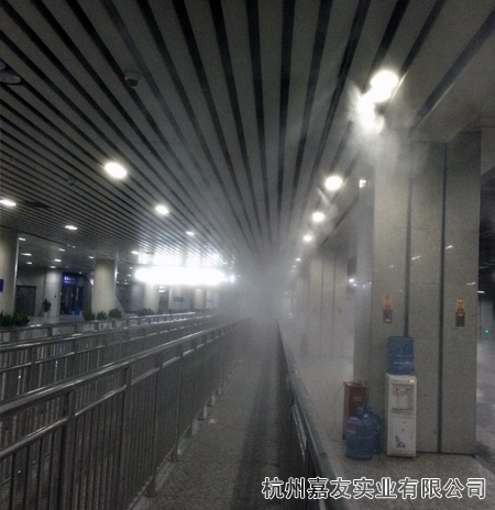 宁波火车站喷雾降温案例4